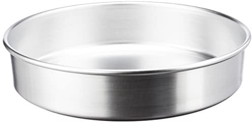 Pentole Agnelli Linea Pasticceria e Pizza Tortiera Conica in Alluminio con Orlo (H 8 Cm), Argento, 38 cm