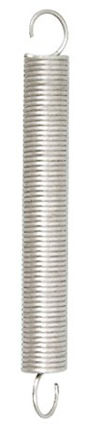 Chapuis, 3-teiliges Set Spannfedern mit Federhaken aus verzinktem Stahl, Doppelhakenfedern, Zugfedern, Spiralzugfedern, Drahtdurchmesser 0,7 mm - Länge 45 mm