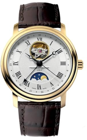Frédérique Constant Automatik Herren Analog Armbanduhr Heart Beat Moonphase