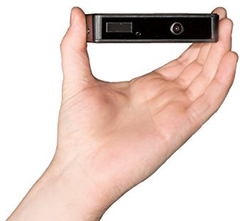 720p HD Battery Powered Night Vision Pinhole Spy Camera Video Recorder, with PIR Sensor Detection, Motion Detection, Sound Activation and MicroSD Recording. Mini Covert DVR ideal for Home Security