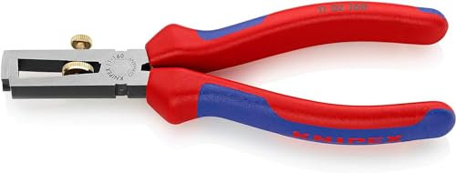 Knipex Alicate pelacables Con muelle de apertura universal negro atramentado, con fundas multicomponentes 160 mm (cartulina autoservicio/blíster) 11 02 160 SB