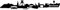 Samunshi® Autoaufkleber Bochum Aufkleber Skyline 20 x 3,1cm schwarz