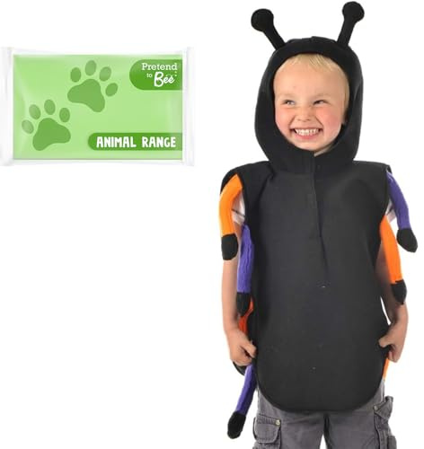PRETEND TO BEE Spider Tabard Dress Up Costume for Kids, 3-7 Years