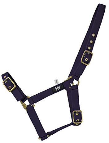 Hy Holly Fully Adjustable Headcollar(Navy, Pony)