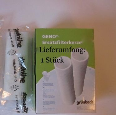 Grünbeck Ersatzfilter für Wasserfilter FS-B 1 1/4 EINZELFILTER (80 µm ohne Schutzglocke) *** (Filterhülse Vlies Filter Feinfilter Hauswasserfilter Kerzenfilter Ersatzkerzenfilter Filterkerze)