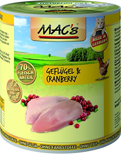MAC's Cat Geflügel & Cranberry (getreidefrei) 6 x 800 g