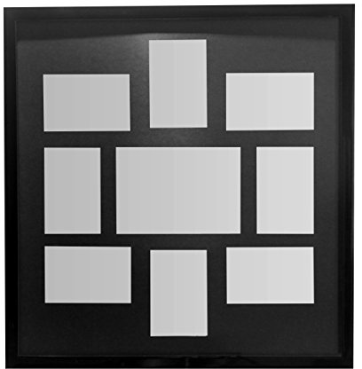 Premier Housewares Multi-Photo Frame for 9 Photos, Black