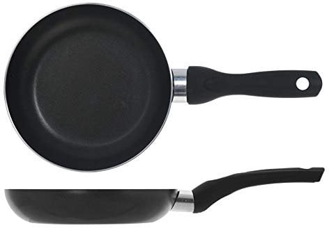 Home Maitre Padella con Rivestimento Antiaderente, 18 cm, Alluminio, Antracite/Nero