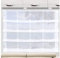 SeGaTeX home fashion Raffrollo Raffstore „Svea“ weiß 56 cm hoch | 3 Feste Falten | Fertiggardine für Caravan Wohnwagen | incl. PVC Flachprofil
