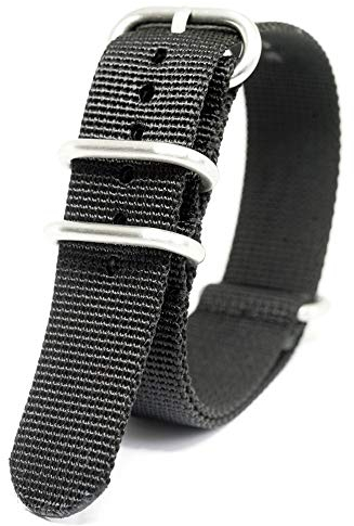 Praetorian® DiverTec Extrem NATO/Zulu Armband - Uhrenarmband schwarz 22mm