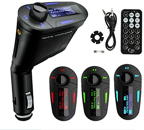 REALMAX® Car Music FM Transmitter universally compatible with all Brand mobiles MP3 Players Tablets & all car models (Standard, Blue)