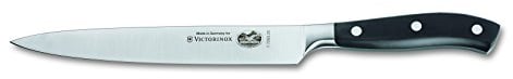 Victorinox Grand Maître Carving Knife, Extra Sharp Blade, Straight Edge, 20 cm, Plastic Handle, Stainless Steel, Black