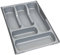Curver flexibler (30 bis 50 cm) Besteckeinsatz Besteckkasten silber Kunststoff