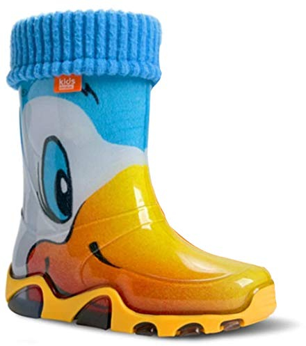 DEMAR Kinder Gummistiefel gefüttert STORMER LUX, Ente, 26/27 EU