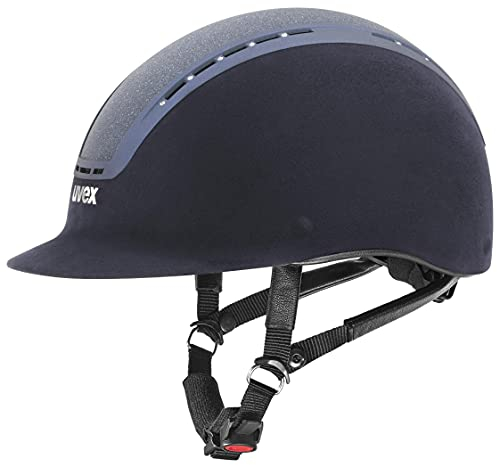 uvex suxxeed glamour - robuster Reithelm für Damen und Herren - individuelle Größenanpassung - optimale Belüftung - blue - 54-55 cm