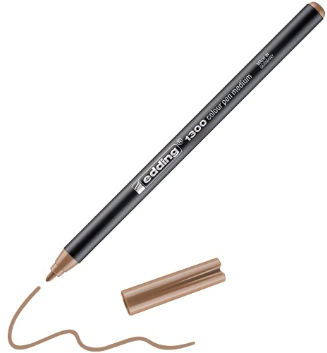 edding 1300 Fasermaler medium - rosenholz - 1 Stift - Rundspitze 2 mm - Filzstift zum Zeichnen und Schreiben - Filzstift für Schule, Mandala, Bullet Journal