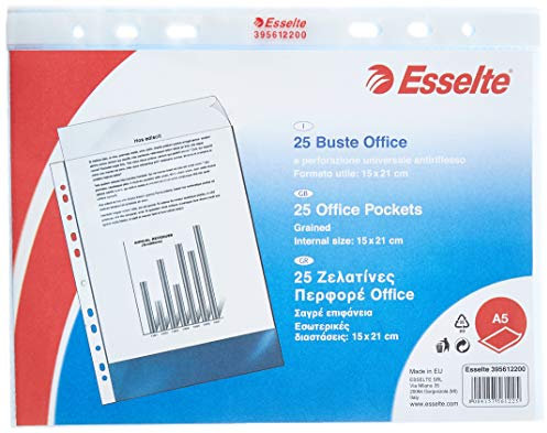 Esselte Klarsichthüllen transparent mit Universallochung