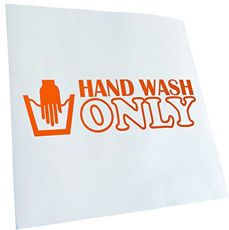 Kiwistar - Autoaufkleber - Hand Wash Only Aufkleber für Auto, Laptop, Fahrrad, LKW, Motorrad mehrfarbig JDM Decal Racing