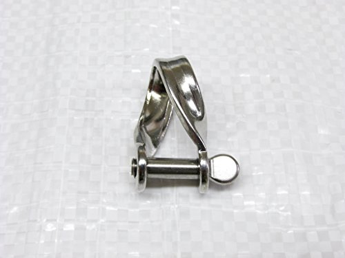 Stainless Steel Twisted D Shackle Strip 5MM (Marine Rope Rigging Dee)