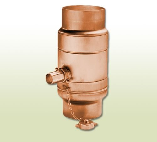 Kupfer Regenwassersammler DN 76 mit Schlauchpaket