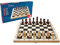 Noris Deluxe Schach – edles Strategiespiel aus Holz für Kinder und Erwachsene – wertiges Schachbrett mit Spielfiguren – Klassiker für 2 Spieler – Denkspiel ab 6 Jahren – Geschenk für Schachfans