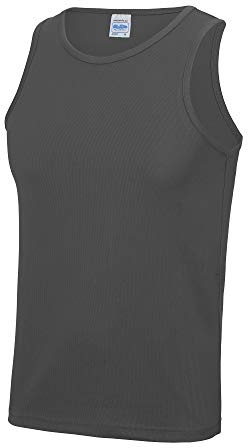 Just Cool Mens Sports Gym Plain Tank / Vest Top