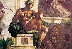 Eurographics MI1005 Michelangelo, Ignudo 70 x 100 cm, Hochwertiger Kunstdruck