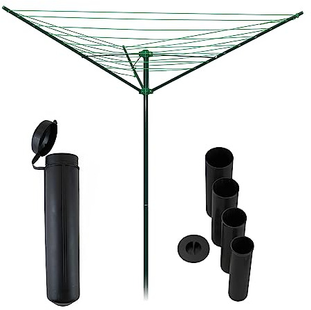 Strata Outdoor Wäschespinne Wäscheleine 91' Grün