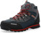 SANANG Pelle esterna impermeabile Hiking Boots autunno Uomini Sport invernali Trekking alpinismo Stivali (42 EU, Arancione)