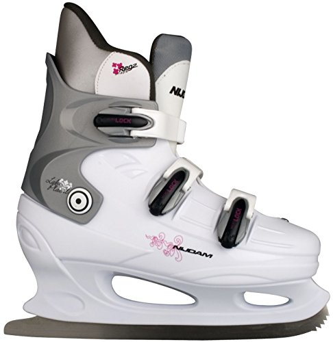 Nijdam Damen Schlittschuhe Eiskunstlauf, Mehrfarbig (Weiß), 40, 1012158
