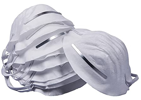 Amtech - 10pc Nuisance Dust Mask Set, Lightweight Disposable Masks with Elastic Straps