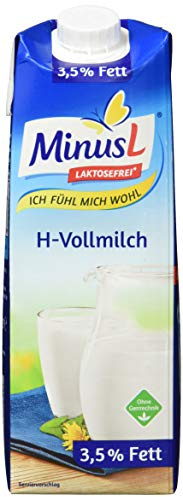 MinusL H-Vollmilch 3.5% laktosefrei, 1 l