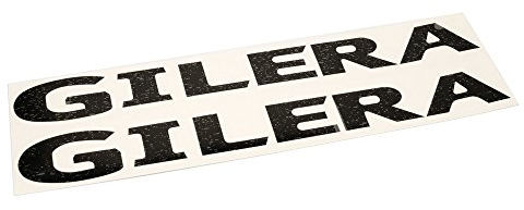 GILERA Sticker-Set (2 Stück) - Rot, Kunststoff, Metall, Glas - Motorrad-Aufkleber-Set