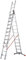 Hailo 9312-501 150 Kg Profi Combination Ladder, 3 x 12 Rungs