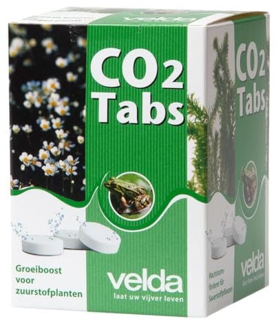 velda - 122475 - CO2 effervescent tablets for garden ponds, CO2 tabs, for 4000 litres of water, beige