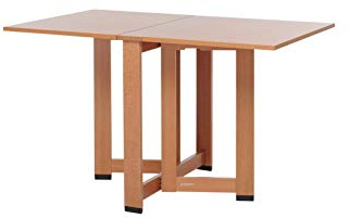 Foppapedretti Cartesio Table avec plateaux pliants, noyer