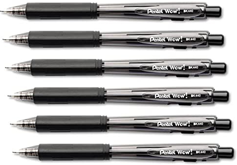 Pentel Druckkugelschreiber WOW BK440, schwarz 0072512198278