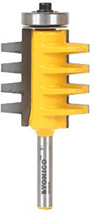 Yonico 15131q - Finger Joint Router Bit, Stock Size: Up to 1-1/4 - 1/4 Shank