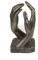 Kaltgussbronze-Skulptur Hände romantisch, inspiriert von der Skulptur Die Kathedrale von Bildhauer Auguste Rodin, tolles Geschenk zu Jahrestag oder Hochzeit