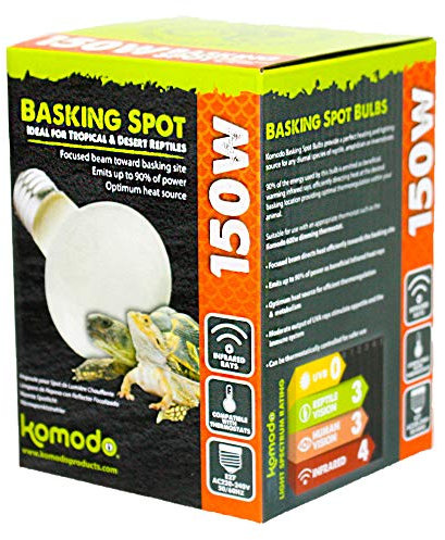 Komodo Basking Spot Lamp ES, 150 Watt, White