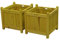 Selections 43cm Square Wood Garden Planter Boxes Tan (Pack of 2)