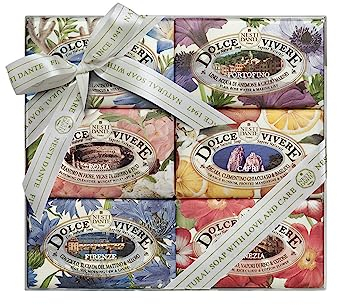 Nesti Dante Pflanzenseifen aus Italien Dolce Vivere set 6 x 150 g