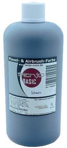 Senjo Color couleur bodypainting aérographe 500 ml Noir