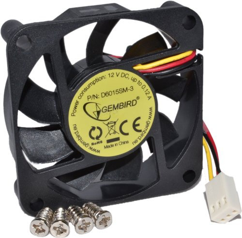 Gembird D6015SM-3 PC 3 Pin Cooler Fan 60 x 60mm x 15mm 12V
