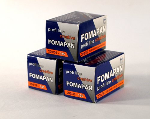 Fomapan 200 asa Black and White 35mm Film 36 Exposure 3 Pack