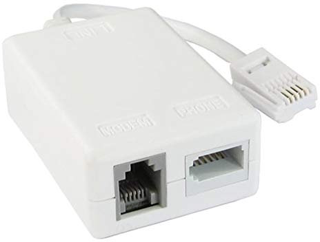 World of Data ADSL Micro Filter with tail for BT Broadband RJ11 ADSL Router/Modem - QUAD PACK (4)
