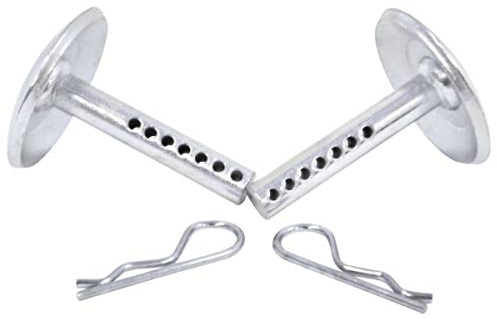 WARN 69212 Schneeschieber mit rundem Schaft und Verstellbarer Stiftplatzierung, 1 Paar