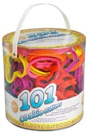 Wilton Plastic Cookie Cutters 101/Pkg-Assorted Shapes, Numbers & Letters