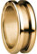 Bering Damen-Ring arctic symphony Außenring Edelstahl teilvergoldet Gr. 56 (17.8) - 520-20-83