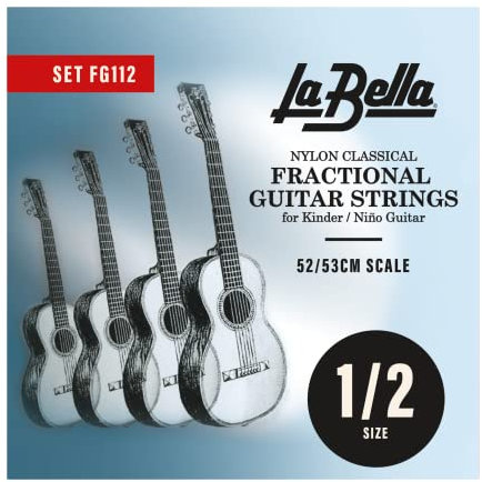 La Bella FG112 Juego de cuerdas para guitarra clásica 1/2 53 cm
